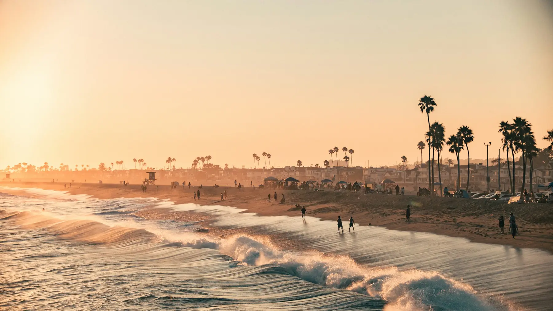 Newport Beach at sunset